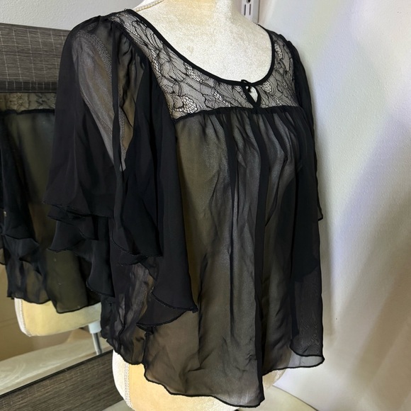 Forever 21 Black Lace Top - Picture 6 of 16